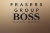 Company logos Frasers Group x Hugo Boss