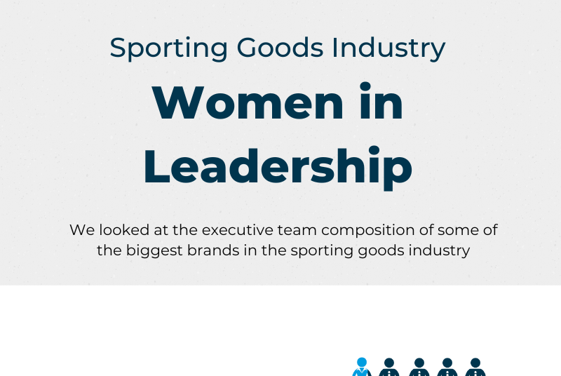 Gender and leadership in the sporting goods industry Infographics