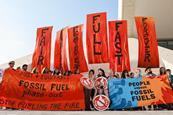 Fossil Fuel Phase Out action at the UN Climate Change Conference COP28 at Expo City Dubai