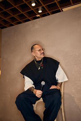 Designer Willy Chavarría at the event The Archive: Puerto Rico Para El Mundo