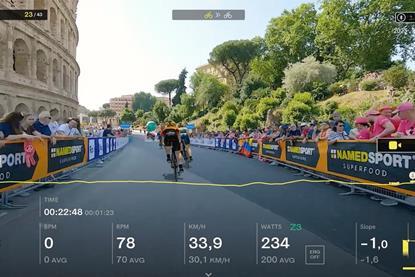 cycling app view Bkool