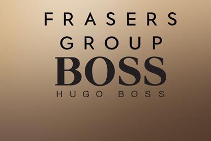 Company logos Frasers Group x Hugo Boss