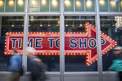 shopping sign