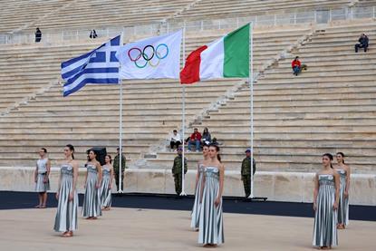 Olympic flame handed over in Athens