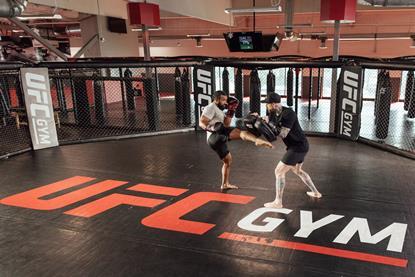 UFC GYM workout in the octagon