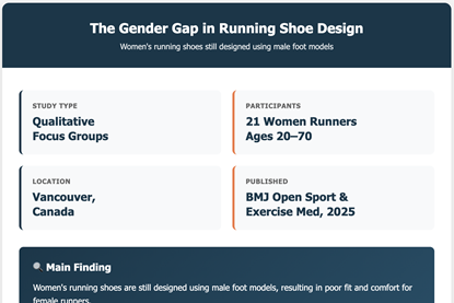 “If a shoe had been designed from a woman’s foot, would I be running without getting the injuries?”