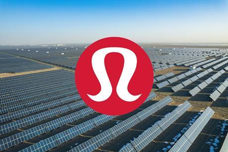 Lululemon wind and solar energy China