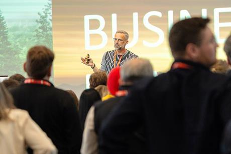 EOG Managing Director Christian Schneidermeier kicks off the 2026 Outdoor Impact Summit at European Outdoor Week