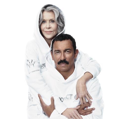 Jane_Fonda_and_Haider_Ackermann_in_Crystal_White_PBI_Hoodie