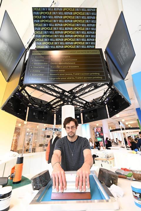 Selfridges wraps resale repair services in stock market disguise