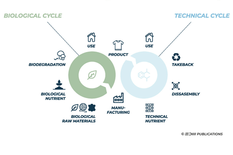 Understanding the two cycles of the circular economy in the fashion and textile industry with examples