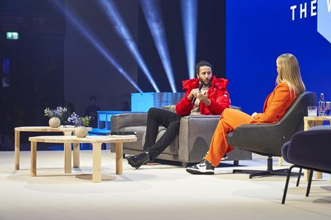 American football player Colin Kaepernick at ISPO Munich 2023