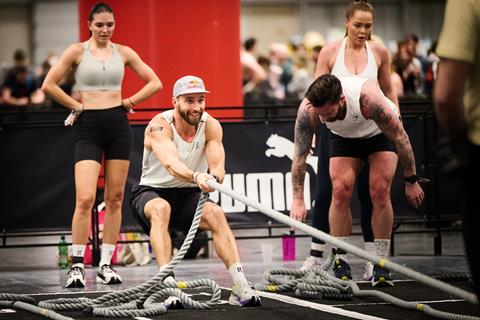 Alex Roncevic seen during the HYROX race in Vienna, Austria on Febuary 7 2026