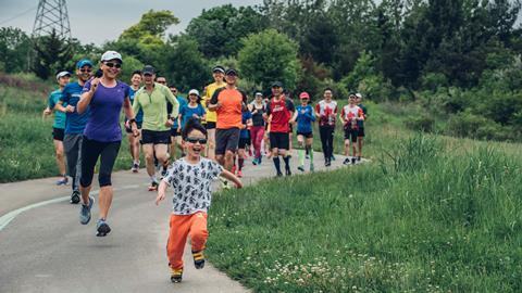 running with families is trending in Asia