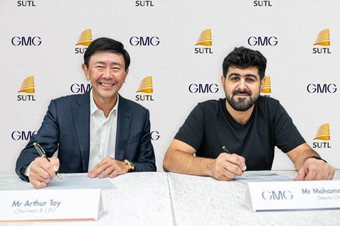 GMG’s Deputy Chairman and CEO, Mohammad A. Baker with SUTL’s Chairman and CEO, Arthur Tay