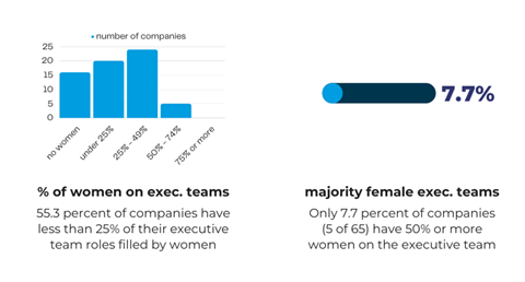 Women in sporting goods executive teams © SGI Europe 2023
