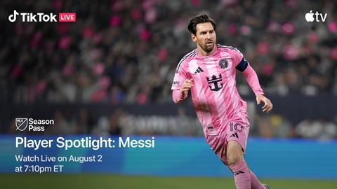 TikTok Messi spotlight