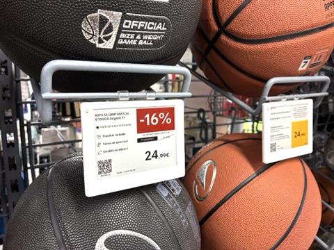 Decathlon x Vusion electronic shelf labels (ESLs)