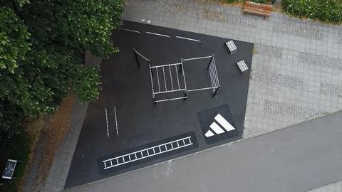 Weißensee - fertiges Logo auf Recycling-EPDM-Belag